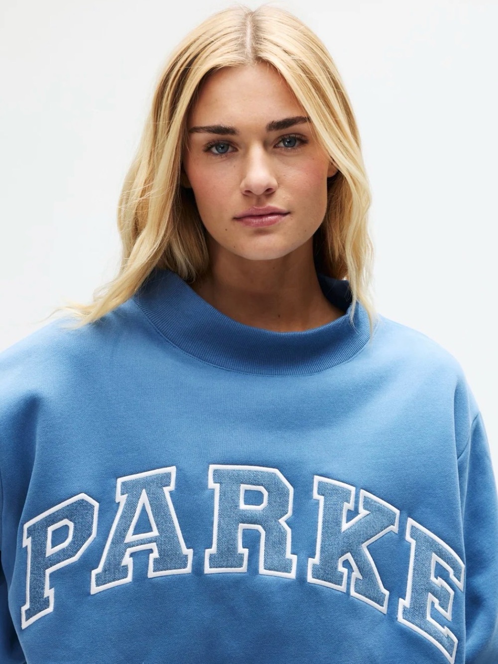 PARKE - Vintage Denim Varsity Mockneck